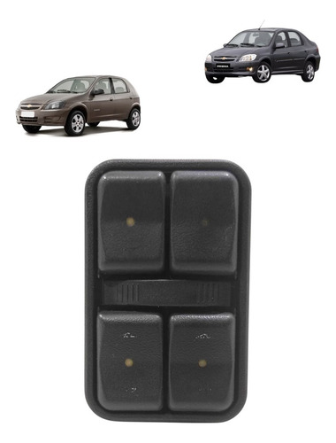 Botão Vidro Elétrico Gm Corsa Celta Prisma 2007 2008 A 2012