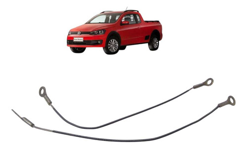Cabo Limitador Tampa Traseira Saveiro G6 2013 A 2016