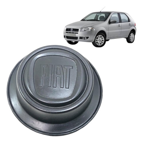 Calota Central Copinho Fiat Uno Mille Palio 2000 2001 2002 Preto