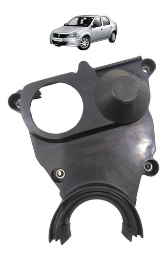 Capa Correia Dentada Sandero Logan 1.6 2007 2008 A 2013 Preto