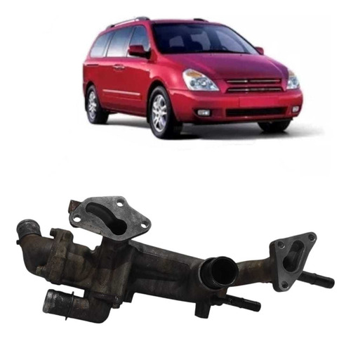 Carcaça Da Válvula Termostática Kia Carnival 3.8 2008 A 2014