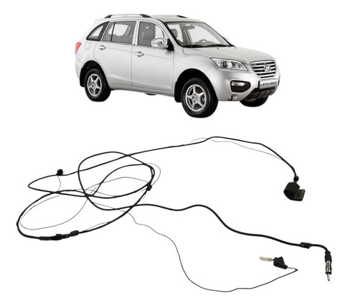 Chicote Antena Teto Lifan X60 2033 2014 2015 2016 2017 Preto