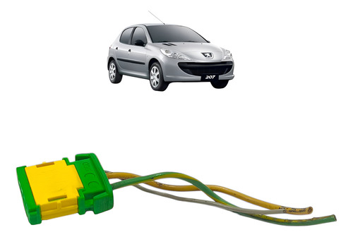 Chicote Cnector Plug Luz Teto Peugeot 206 207 2000 A 2013