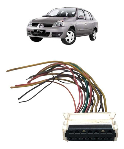 Chicote Conector Plug Chave Limpador Parabrisa Clio Sedan