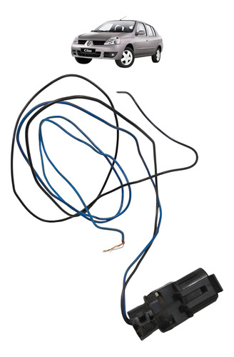 Chicote Conector Plug Luz Placa Clio Sedan 2001 2002 A 2012
