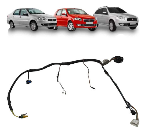 Chicote Conector Plug Porta Dianteira Esquerda Palio 08 A 14