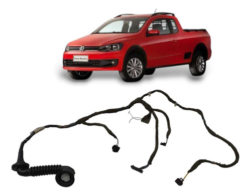 Chicote Conector Plug Porta Direita Saveiro G6 2013 A 2016