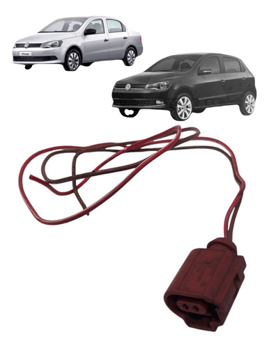 Chicote Conector Plug Receptáculo Contato Gol Voyage G6 2015