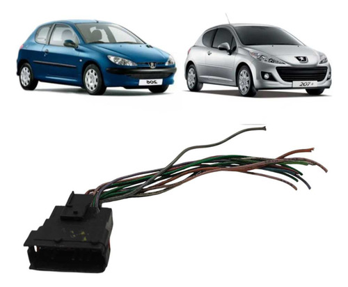 Chicote Plug Porta Direita Peugeot 206 207 2 Portas 02 A 13