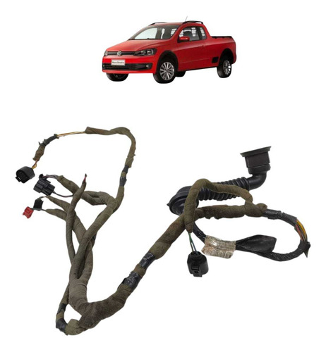 Chicote Porta Esquerdo Volkswagen Saveiro G6 2013 A 2016