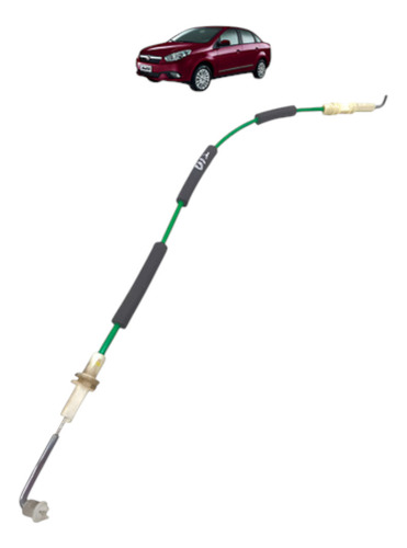 Cabo Maçaneta Interna Traseira Direita Grand Siena 2012 2021 Preto Traseira