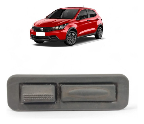 Maçaneta Botão Porta Malas Fiat Argo 2019 2020 2021 A 2024 Preto