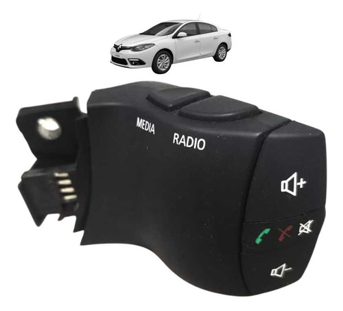 Comando Botão Som Telefone Renault Fluence 255526295r 2015