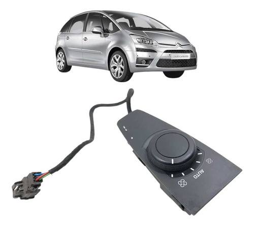 Comando Botão Ventilação C4 Picasso 2009 2010 2011 2012 2013 Preto