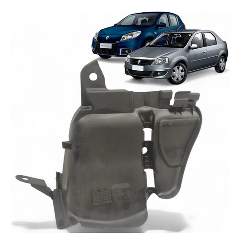 Defletor Parabarro Dianteiro Direito Sandero 10 2011 A 2013