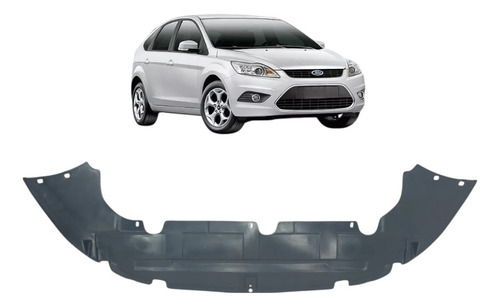 Defletor Focus Parachoque Dianteiro 2009 2010 2011 2012 2013 Preto