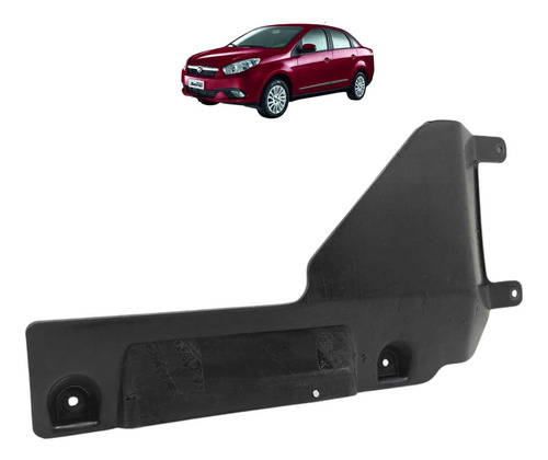 Defletor Proteção Filtro Combustível Grand Siena 2012 A 2021 Preto