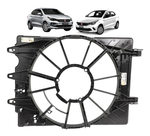 Defletor Ventoinha Fiat Argo Cronos 1.3 4cc 2017 A 2020