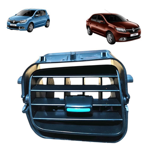 Difusor Ar Central Lado Esquerdo Sandero Logan 2015 A 2021