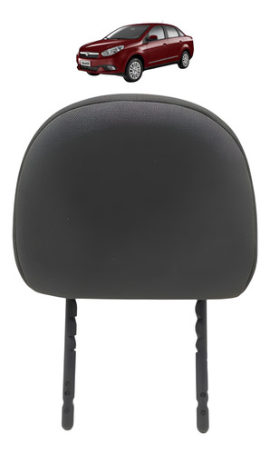 Encosto Apoio Cabeça Dianteira Esquerda Grand Siena 12 A 21 Preto