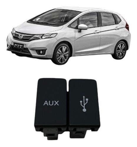 Entrada Usb E Auxiliar Honda New Fit 2015 2016 2017 A 2020