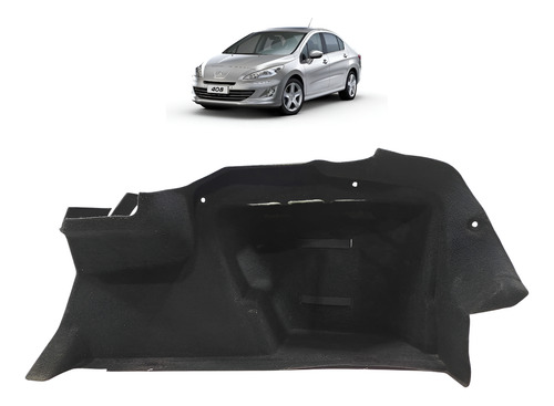 Forro Lateral Direito Porta Malas Peugeot 408 2011 A 2015