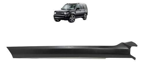 Friso Coluna Esquerda Parabrisa Land Rover Discovery 4 2012 Preto