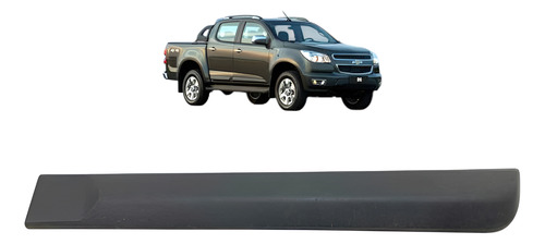 Friso Lateral Porta Traseira Esquerdo Chevrolet S10 2015 Ori