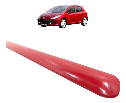 Friso Porta Dianteira Esquerda Peugeot 307 2007 2008 A 2012 Vermelho