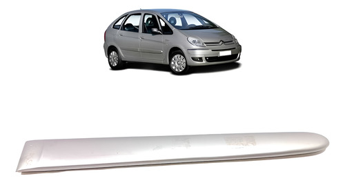 Friso Porta Traseira Esquerda Xsara Picasso 2002 2003 A 2012 Prata
