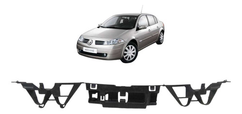 Guia Central Parachoque Traseiro Megane Sedan 2006 A 2012