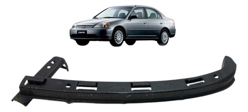 Guia Do Farol Lado Esquerdo Honda Civic 2001 2002 Até 2006