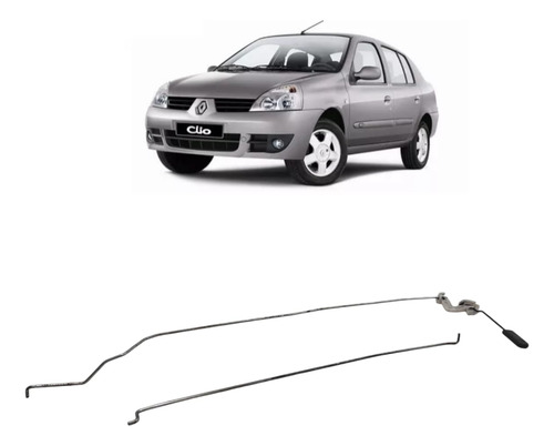 Haste Da Fechadura Traseira Esquerda Renault Clio 06 A 2010