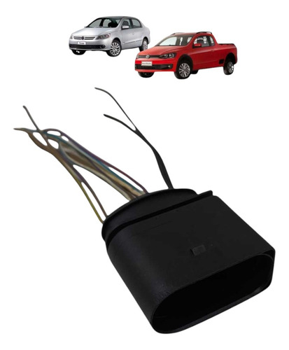 Conector Macho Chicote Injeçao Gol Voyage Saveiro G6 13 A 16