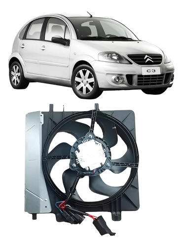 Ventoinha C3 Com Módulo 2003 2004 2005 2006 2007 2008