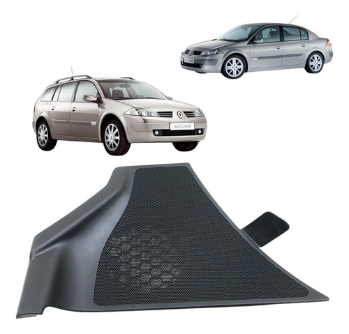 Tela Alto Falante Dianteira Direita Renault Megane 2006 2007 Cinza-escuro