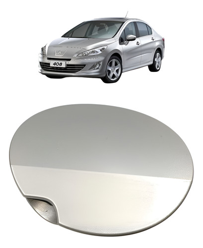 Tampa Portinhola Combustivel Peugeot 408 2011 A 2015 Prata
