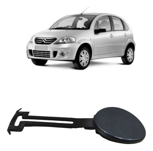 Tampa Reboque Parachoque C3 2003 Até 2007 Dianteiro Original