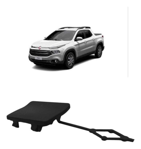 Tampa Reboque Parachoque Traseiro Fiat Toro 2016/2019