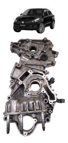 Tampa Lateral Bomba Óleo Motor Argo Cronos 1.0 3cc 2017 A 24