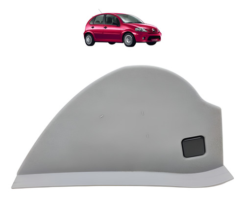 Tampa Lateral Direita Painel Citroen C3 03 12 9638006377 Ori Cinza