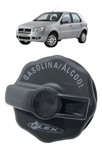 Tampa De Combustível Vedada Sem Chave Palio 2007 2008 2009 Preto 2008