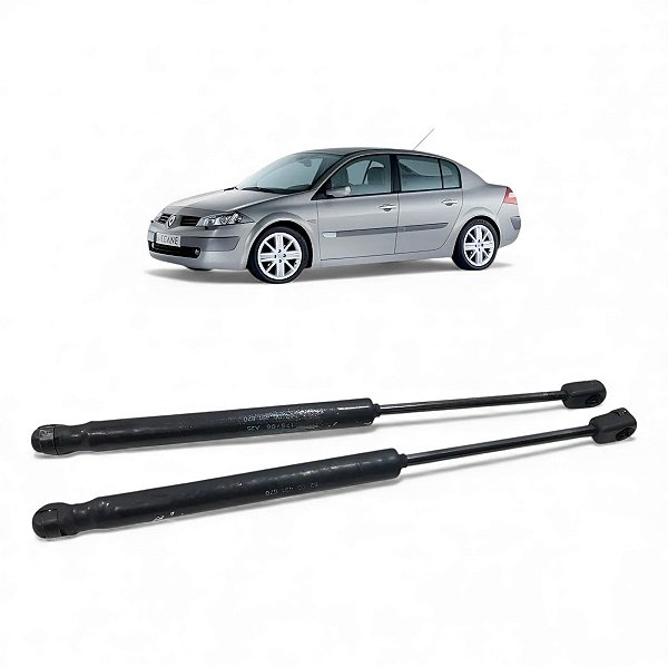 Par Amortecedor Tampa Traseira Porta Malas Megane Sedan