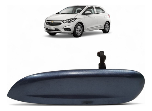 Maçaneta Externa Traseira Esquerda Onix Prisma 2013 A 2019 Azul Traseira