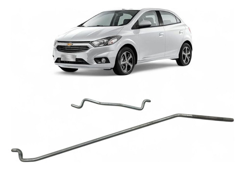 Haste Maçaneta Fechadura Dianteira Esquerda Onix 2013 A 2019 Cinza Dianteira