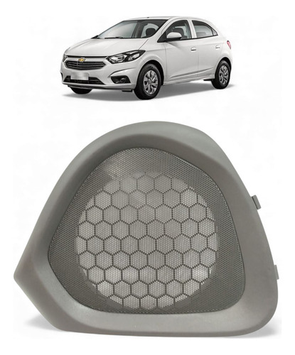 Tela Grade Alto Falante Traseiro Esquerdo Onix Prisma 2015 Cinza