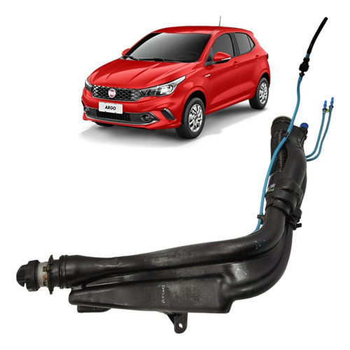 Gargalo Tanque Combustível Fiat Argo 2018 2019 2020 A 2023 Preto