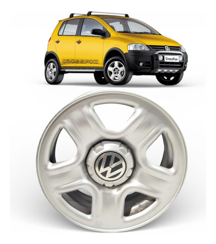 Roda Ferro Aro 15 5x100 Vw Crossfox 2004 2005 2006 A 2010