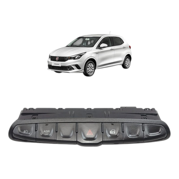 Comando Botão Pisca Alerta Trava Fiat Argo Cronos 2018 A 24