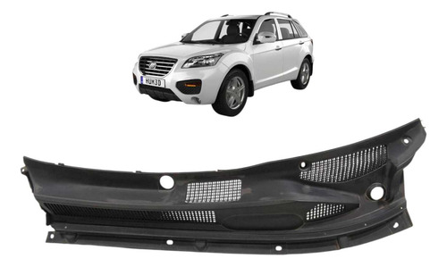 Grade Churrasqueira Dianteira Esquerda Lifan X60 2012 A 2018 Preto Fosco